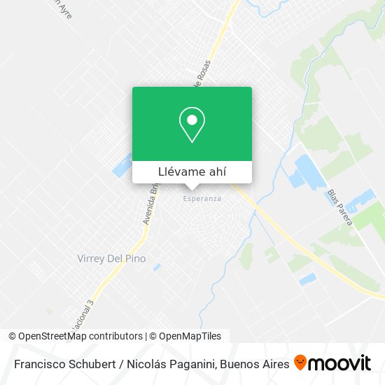 Mapa de Francisco Schubert / Nicolás Paganini