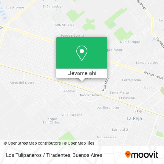 Mapa de Los Tulipaneros / Tiradentes