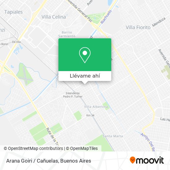 Mapa de Arana Goiri / Cañuelas
