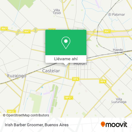 Mapa de Irish Barber Groomer