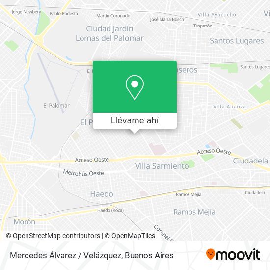 Mapa de Mercedes Álvarez / Velázquez