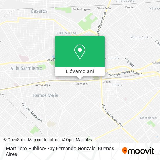 Mapa de Martillero Publico-Gay Fernando Gonzalo