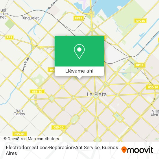 Mapa de Electrodomesticos-Reparacion-Aat Service