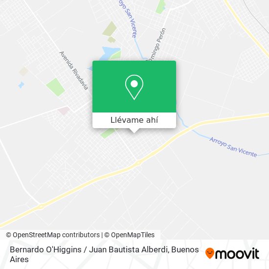 Mapa de Bernardo O'Higgins / Juan Bautista Alberdi