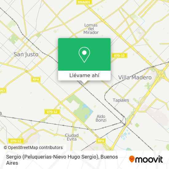 Mapa de Sergio (Peluquerias-Nievo Hugo Sergio)