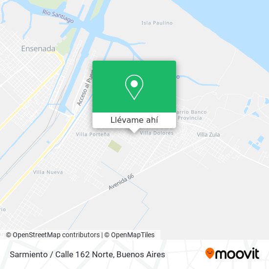 Mapa de Sarmiento / Calle 162 Norte