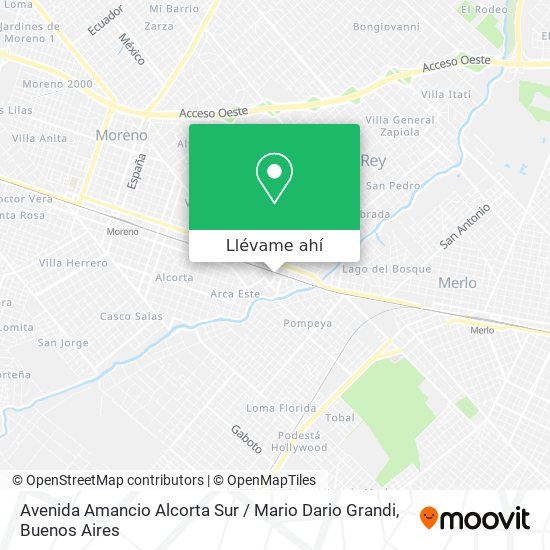 Mapa de Avenida Amancio Alcorta Sur / Mario Dario Grandi