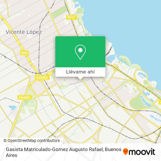 Mapa de Gasista Matriculado-Gomez Augusto Rafael