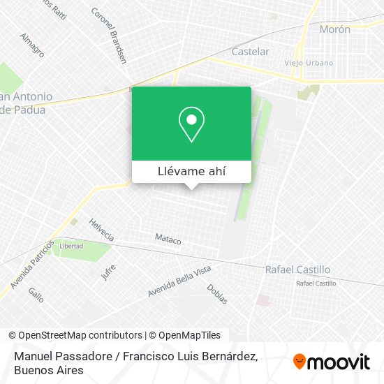 Mapa de Manuel Passadore / Francisco Luis Bernárdez