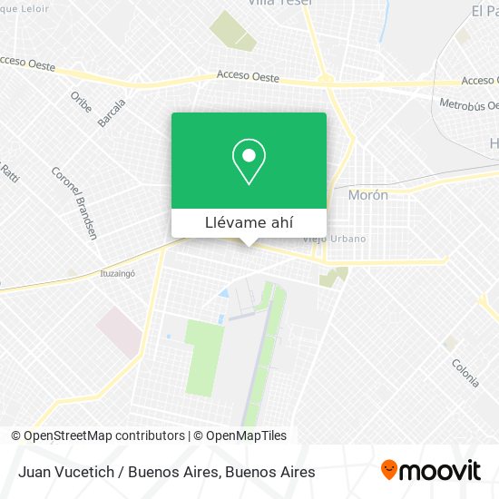 Mapa de Juan Vucetich / Buenos Aires