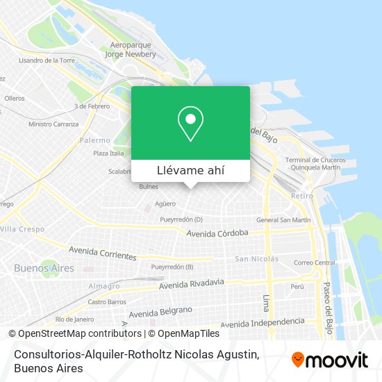 Mapa de Consultorios-Alquiler-Rotholtz Nicolas Agustin