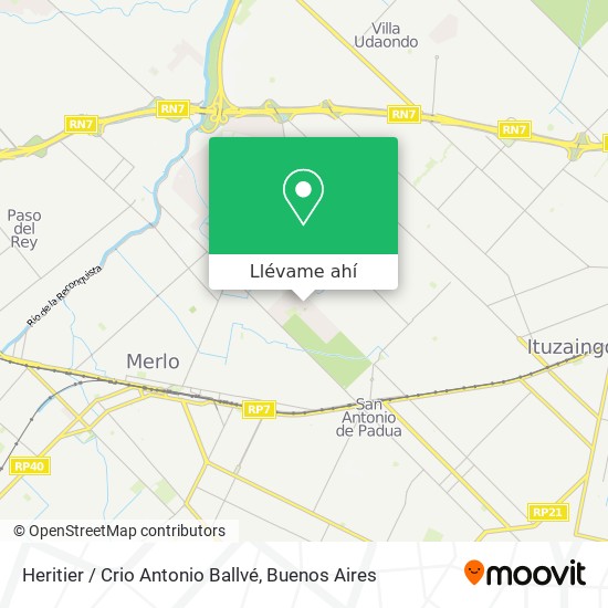 Mapa de Heritier / Crio Antonio Ballvé