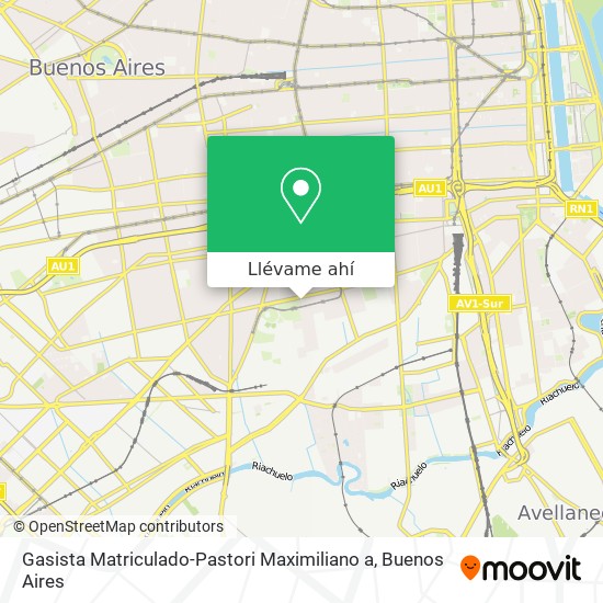 Mapa de Gasista Matriculado-Pastori Maximiliano a