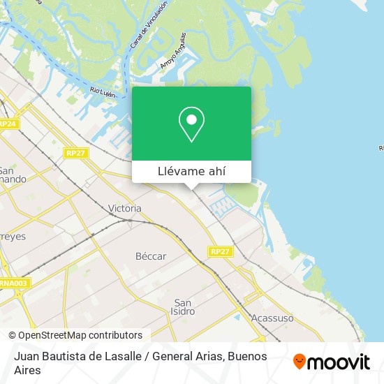 Mapa de Juan Bautista de Lasalle / General Arias