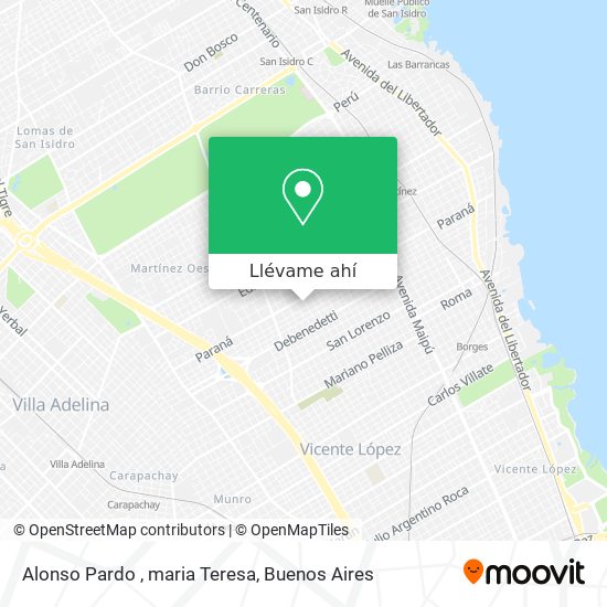 Mapa de Alonso Pardo , maria Teresa