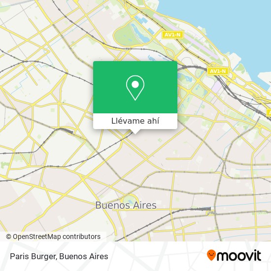 Mapa de Paris Burger
