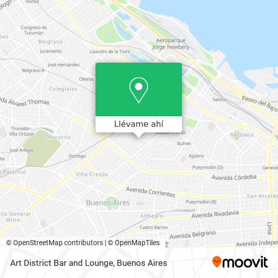 Mapa de Art District Bar and Lounge