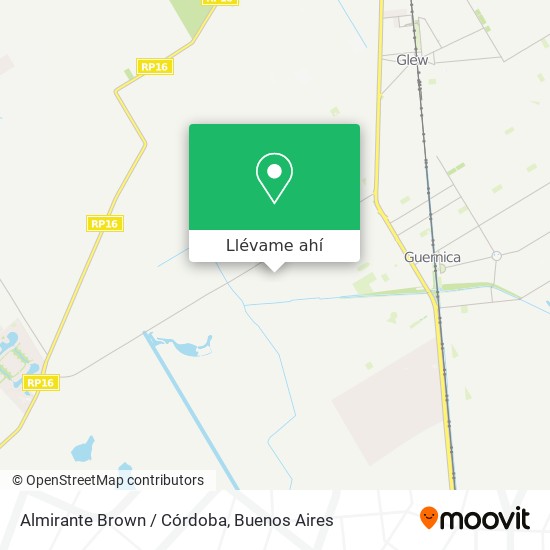 Mapa de Almirante Brown / Córdoba