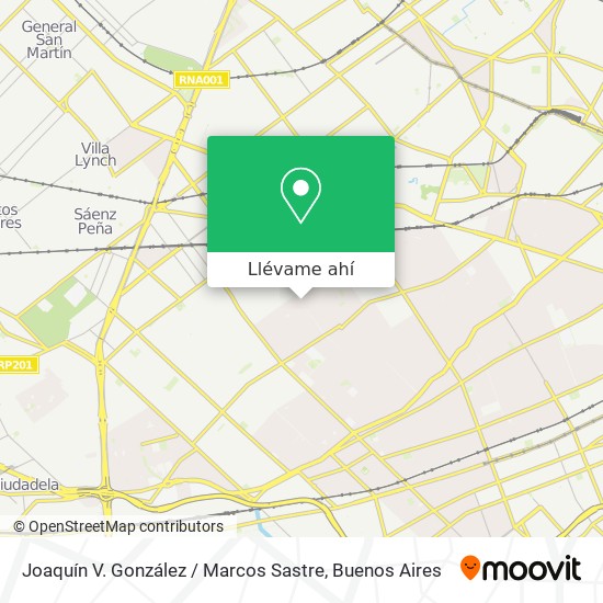 Mapa de Joaquín V. González / Marcos Sastre