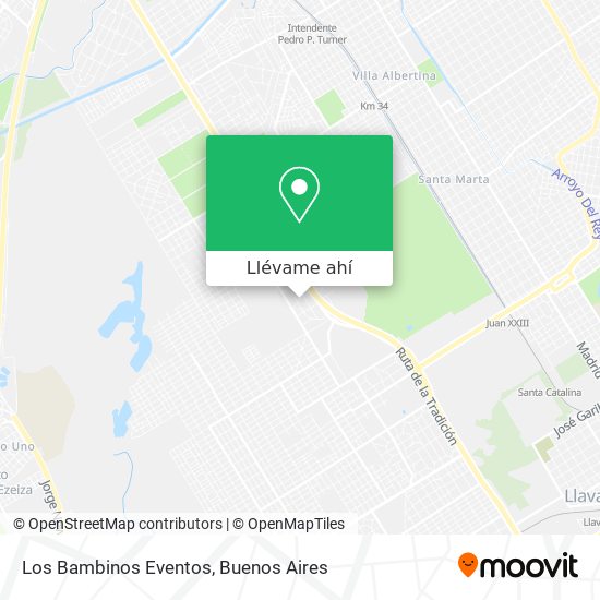 Mapa de Los Bambinos Eventos