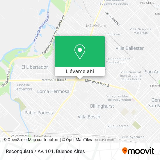 Mapa de Reconquista / Av. 101