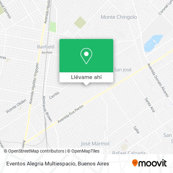 Mapa de Eventos Alegria Multiespacio