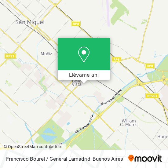 Mapa de Francisco Bourel / General Lamadrid