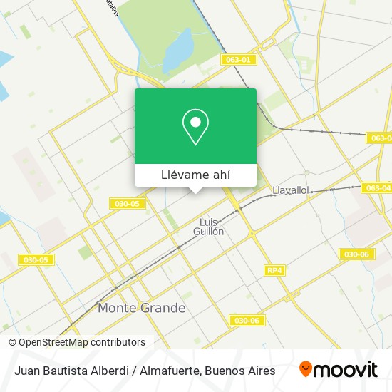 Mapa de Juan Bautista Alberdi / Almafuerte