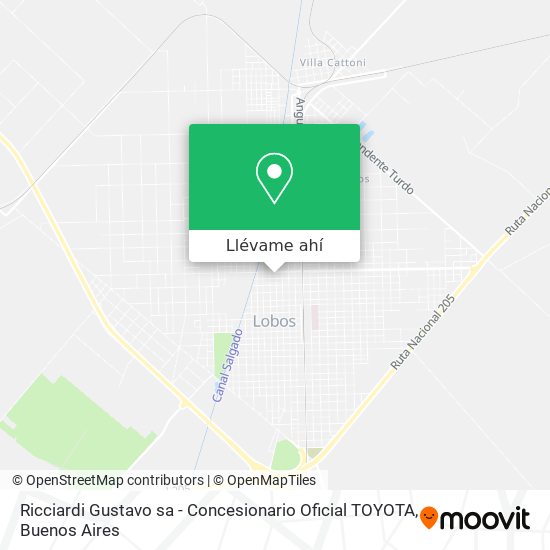 Mapa de Ricciardi Gustavo sa - Concesionario Oficial TOYOTA
