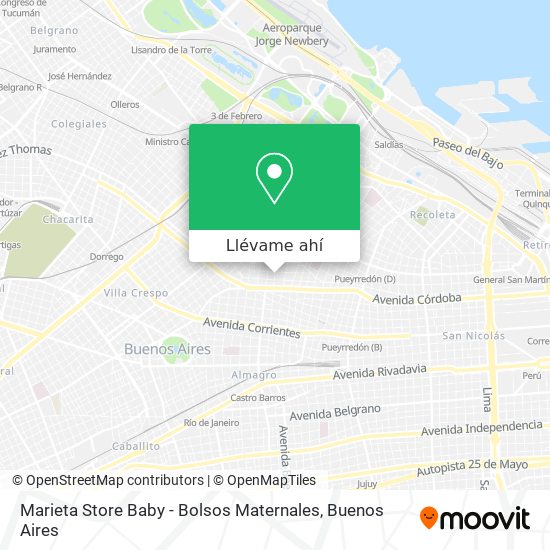 Mapa de Marieta Store Baby - Bolsos Maternales