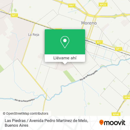Mapa de Las Piedras / Avenida Pedro Martínez de Melo