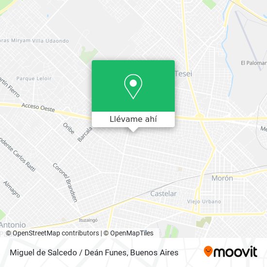 Mapa de Miguel de Salcedo / Deán Funes