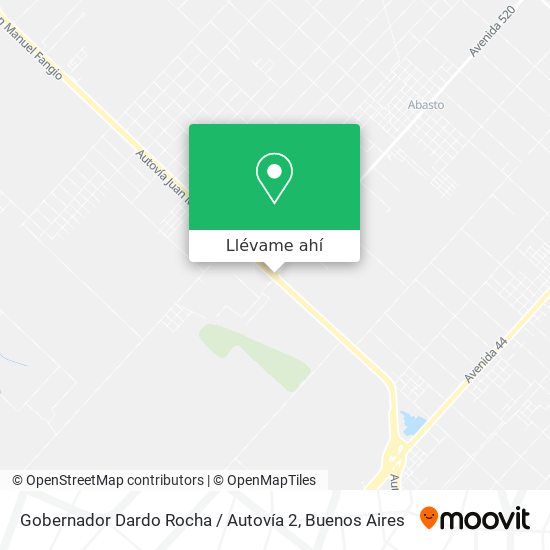 Mapa de Gobernador Dardo Rocha / Autovía 2