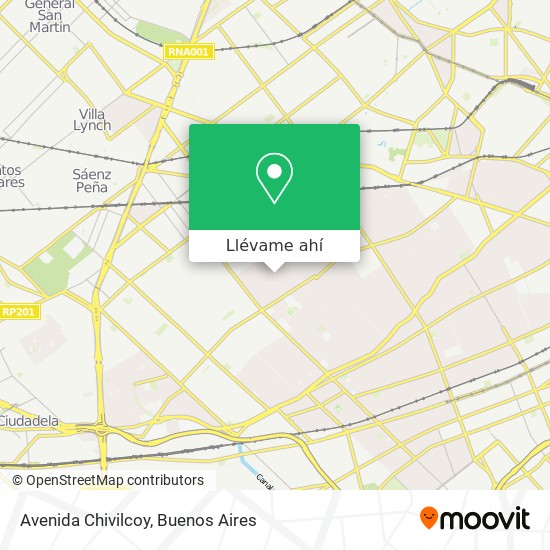 Mapa de Avenida Chivilcoy