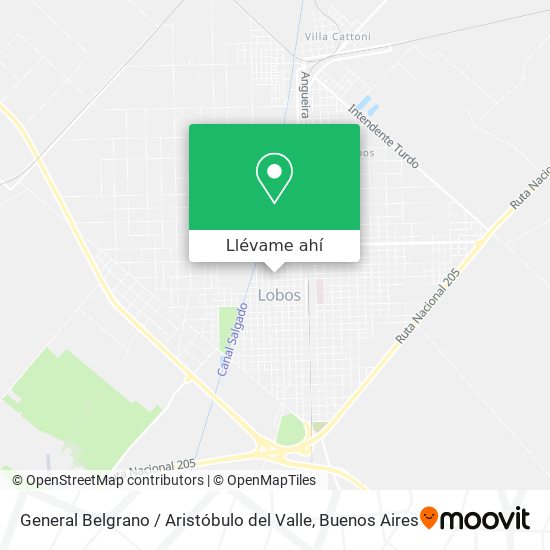 Mapa de General Belgrano / Aristóbulo del Valle