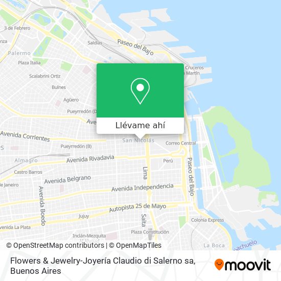 Mapa de Flowers & Jewelry-Joyería Claudio di Salerno sa