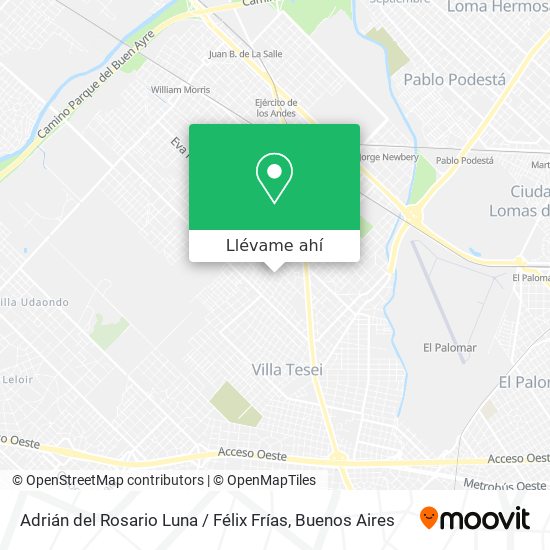 Mapa de Adrián del Rosario Luna / Félix Frías
