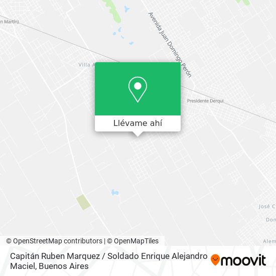 Mapa de Capitán Ruben Marquez / Soldado Enrique Alejandro Maciel