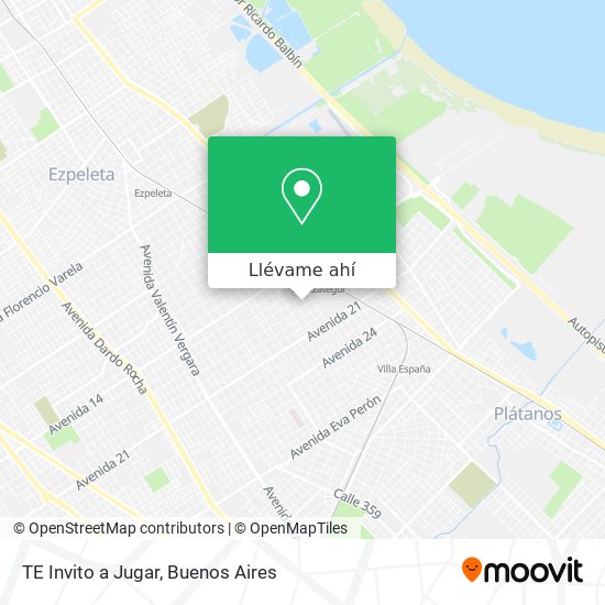 Mapa de TE Invito a Jugar