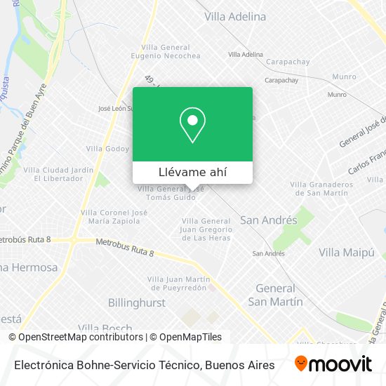 Mapa de Electrónica Bohne-Servicio Técnico