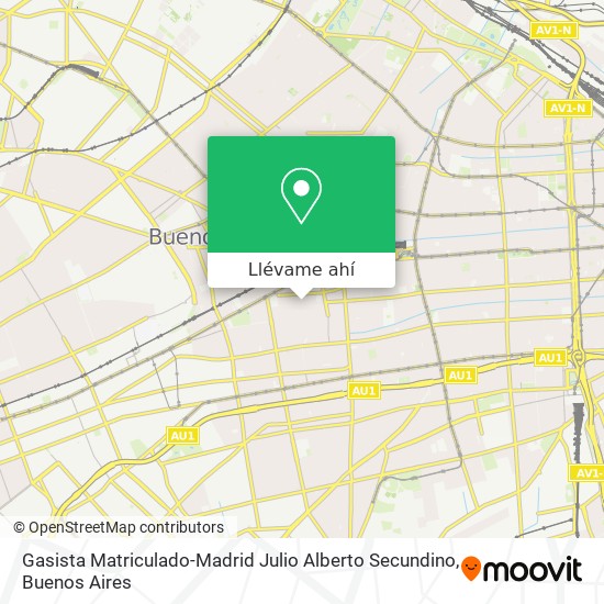 Mapa de Gasista Matriculado-Madrid Julio Alberto Secundino