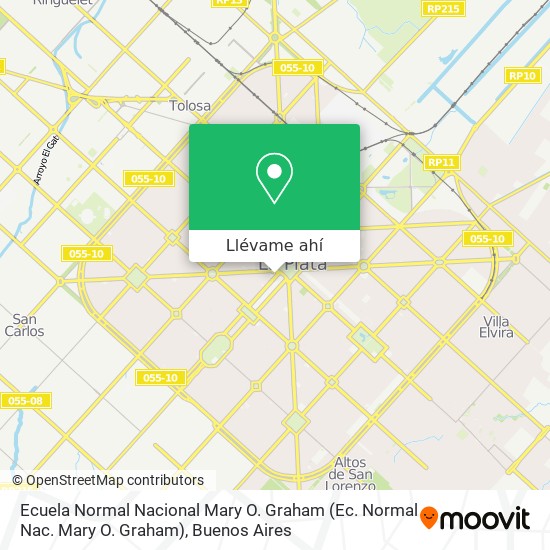 Mapa de Ecuela Normal Nacional Mary O. Graham (Ec. Normal Nac. Mary O. Graham)