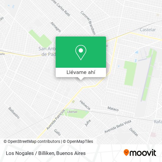 Mapa de Los Nogales / Billiken