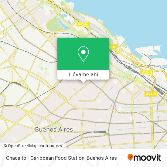 Mapa de Chacaito - Caribbean Food Station