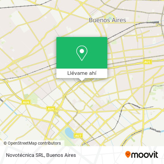 Mapa de Novotécnica SRL