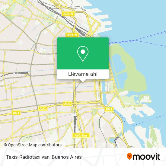 Mapa de Taxis-Radiotaxi van