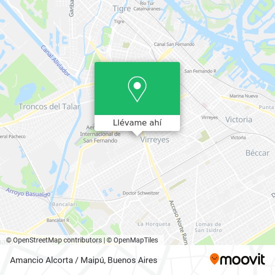 Mapa de Amancio Alcorta / Maipú