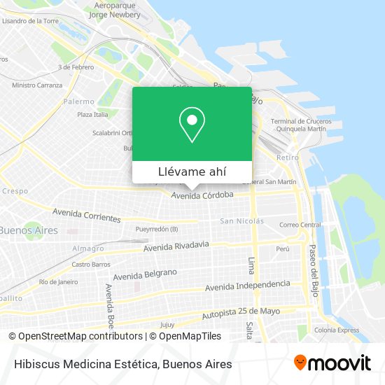 Mapa de Hibiscus Medicina Estética