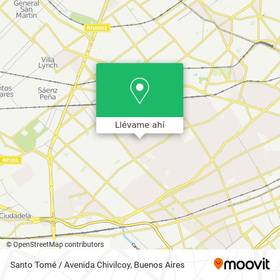 Mapa de Santo Tomé / Avenida Chivilcoy