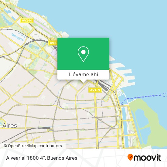 Mapa de Alvear al 1800 4°